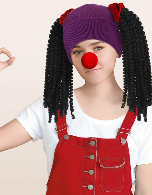 Load image into Gallery viewer, Yearntown 9 Pcs Halloween Women Clown Costume Accessories Multicolor One Size
