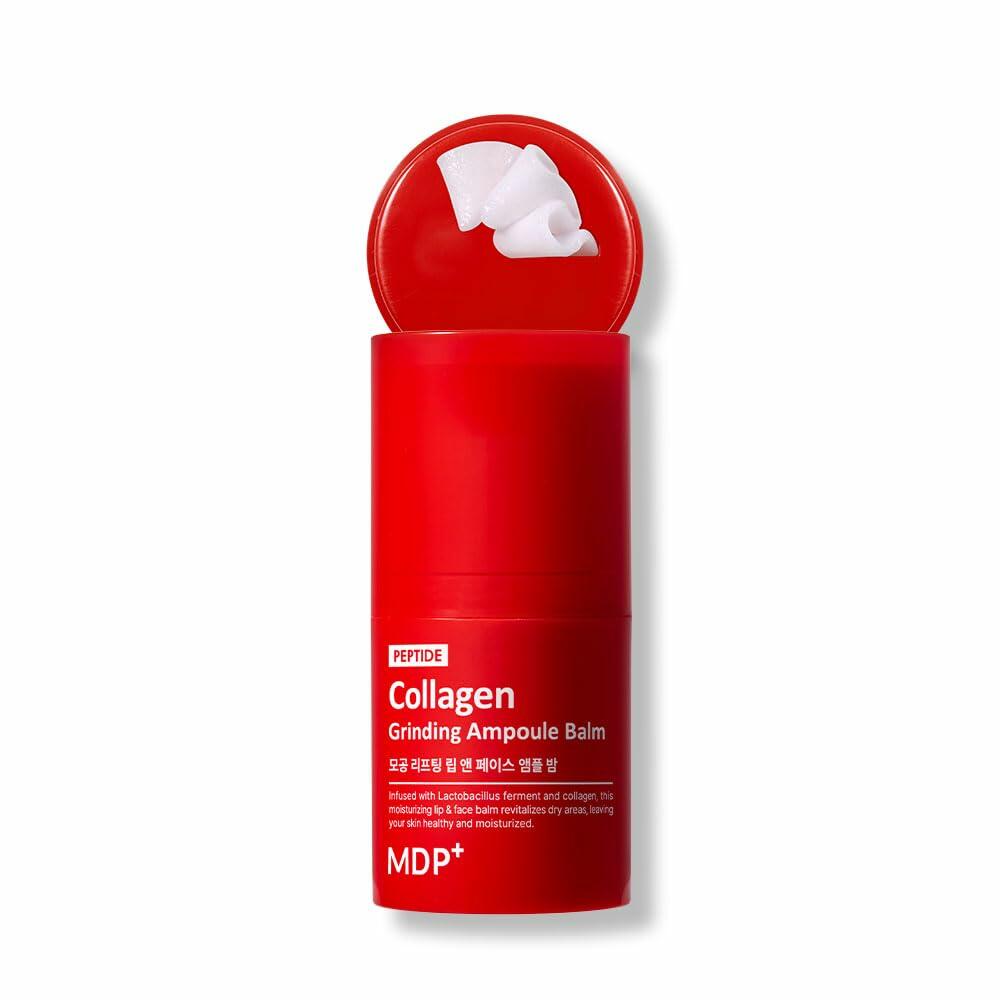 MDP+ Red Lacto Collagen Grinding Face Ampoule Balm Stick 14g Vegan Wrinkle Care