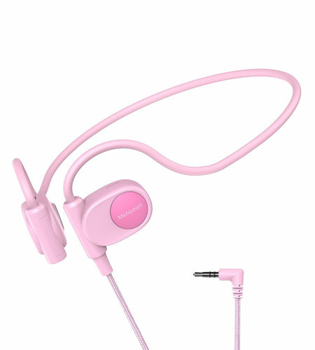 Mehomeli Kid Air Conduction Open Ear Headphones Wired 3.5mm Jack Pink