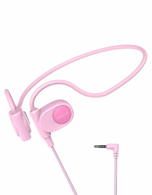 Load image into Gallery viewer, Mehomeli Kid Air Conduction Open Ear Headphones Wired 3.5mm Jack Pink
