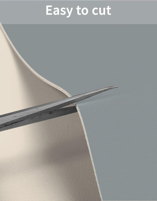 Load image into Gallery viewer, Zinkooat Leather Desk Mat 12x42 Inch 1.8mm Thick Off White Light Gray
