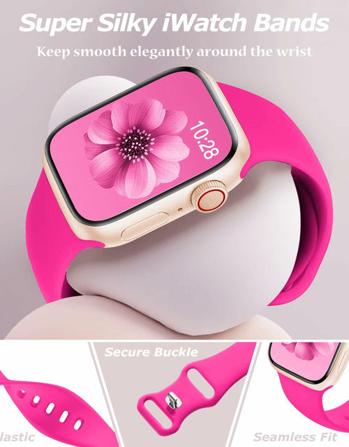 Load image into Gallery viewer, velocius Sport Band for Apple Watch 38-49mm Hot Pink Silicone Strap
