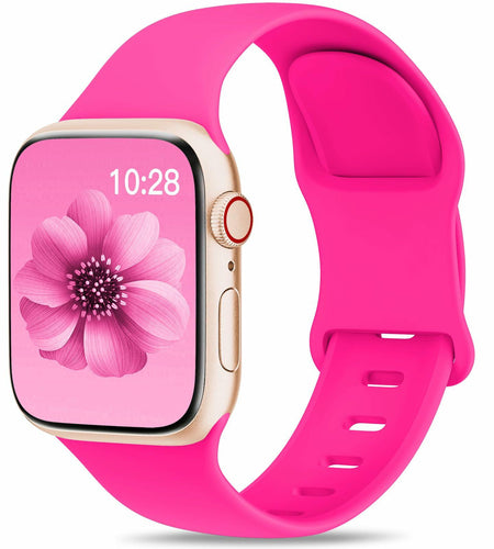 velocius Sport Band for Apple Watch 38-49mm Hot Pink Silicone Strap