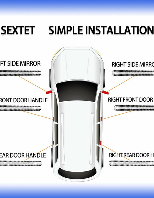 Load image into Gallery viewer, KEVWR 10pcs Bling Rhinestone Car Door Handle Stickers Protective Film Colorful

