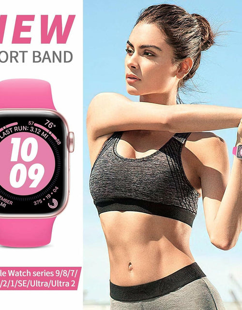 Load image into Gallery viewer, velocius Sport Band for Apple Watch 38-49mm Hot Pink Silicone Strap
