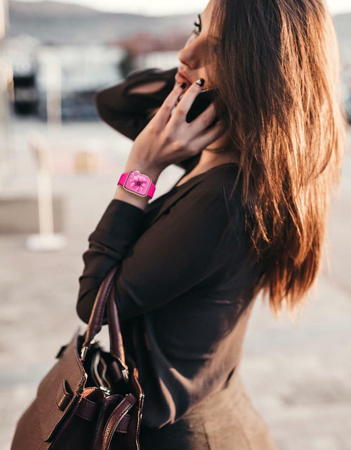 Load image into Gallery viewer, velocius Sport Band for Apple Watch 38-49mm Hot Pink Silicone Strap
