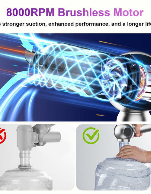 Load image into Gallery viewer, Mozeyerh Handheld Vacuum Cleaner Portable Cordless 20000Pa 4-in-1 Silver
