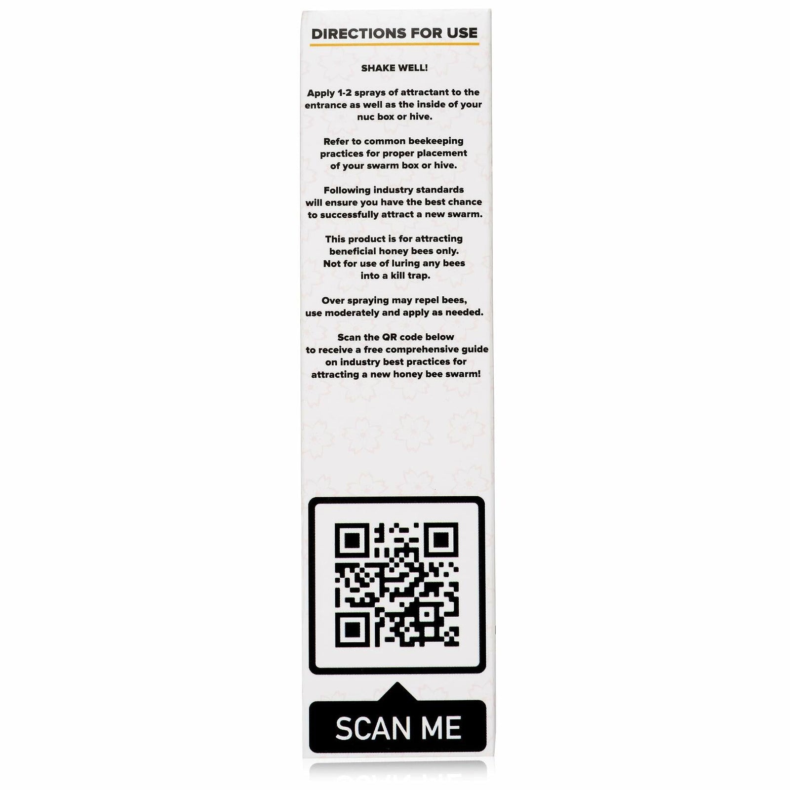 CAMAS POLLINATOR SUPPLY Honey Bee Swarm Lure 2oz Bottle Natural Attractant