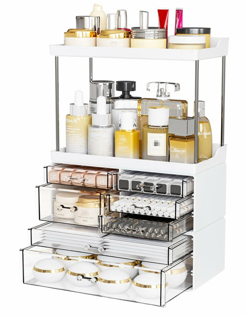 Load image into Gallery viewer, Yieach Acrylic Makeup Organizer Large Skincare Countertop Black

