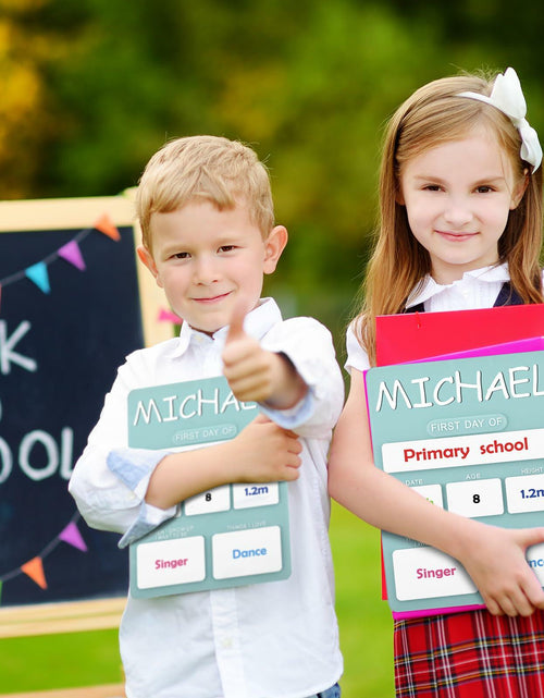 Load image into Gallery viewer, Chunful Personalized First Last Day School Board Acrylic Chalkboard 11x9 Inch
