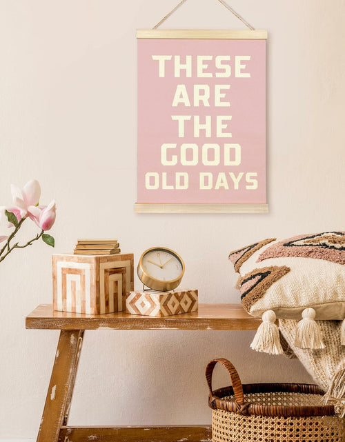 Load image into Gallery viewer, TAEDIN Inspirational Rustic Wall Art Poster Hanger Frame Pink 12x16
