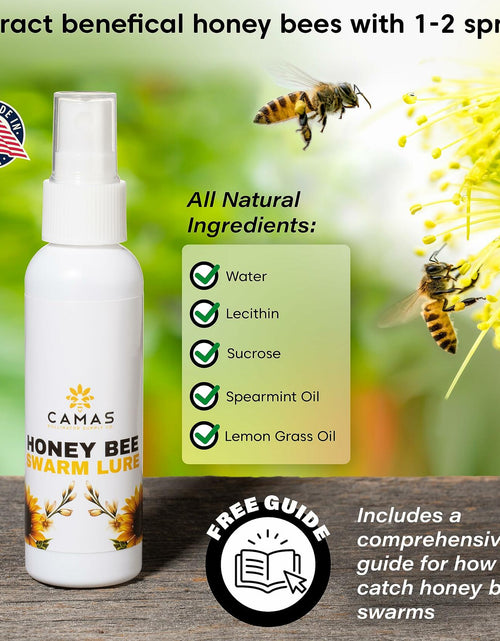 Load image into Gallery viewer, CAMAS POLLINATOR SUPPLY Honey Bee Swarm Lure 2oz Bottle Natural Attractant
