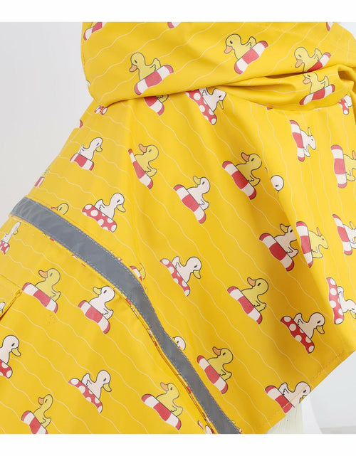 Load image into Gallery viewer, HAPEE Dog Raincoat Reflective Strip Hoodie Poncho Yellow River Size 20"
