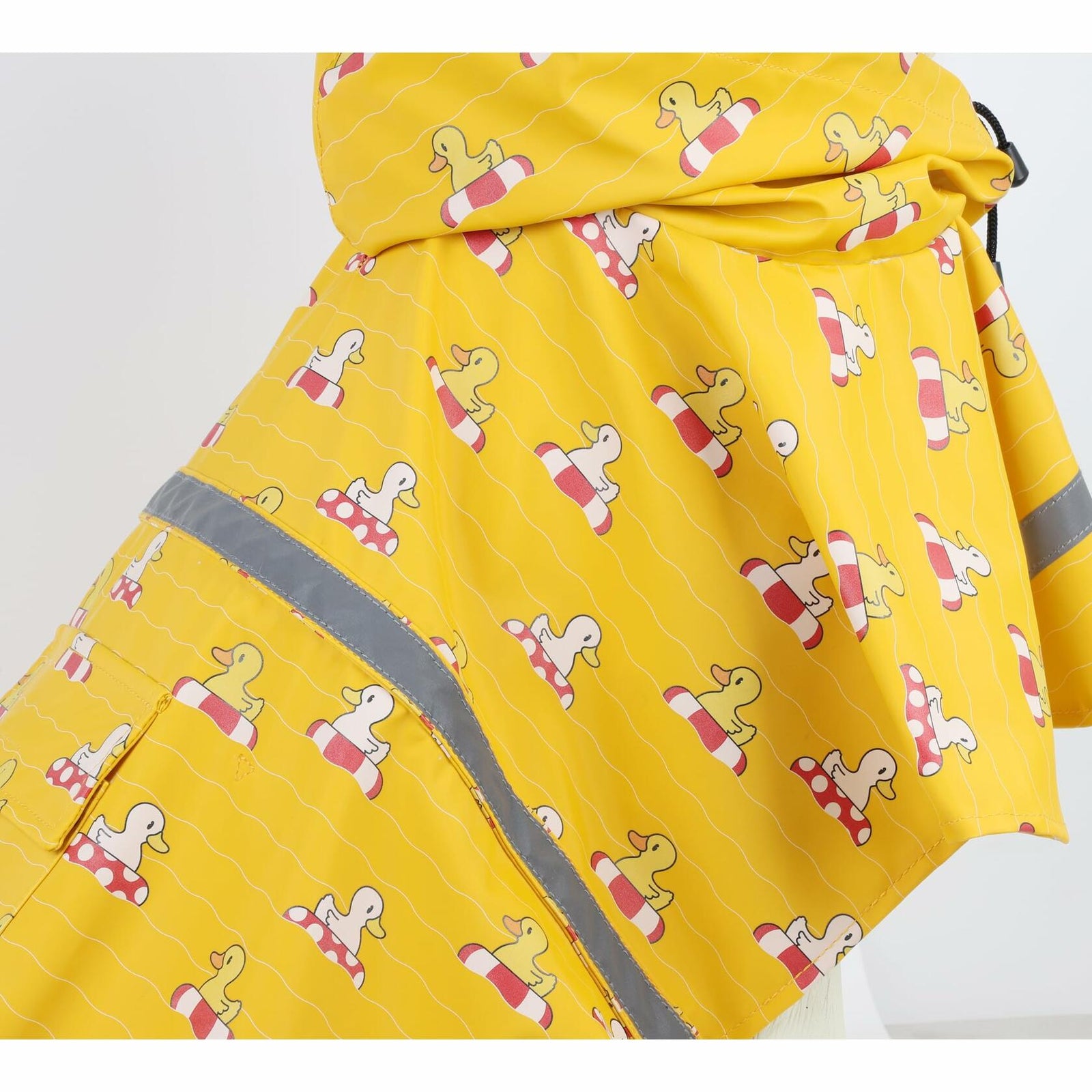HAPEE Dog Raincoat Reflective Strip Hoodie Poncho Yellow River Size 20"