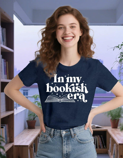 Load image into Gallery viewer, Wlen Teacher Reading T-Shirt Women Blue Soft Polyester Size XX-Large
