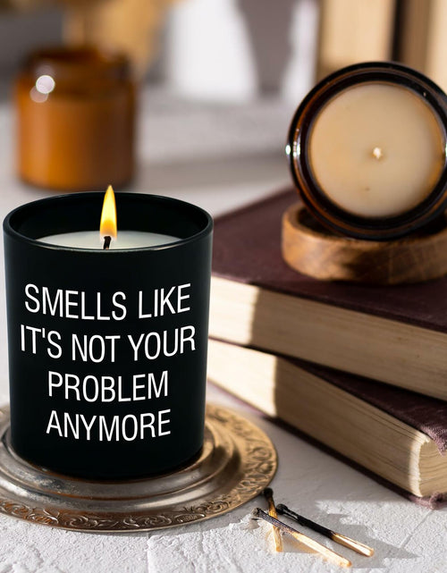 Load image into Gallery viewer, GAUDORA Vanilla Lavender Scented Soy Wax Candle 10oz Funny Retirement Gift
