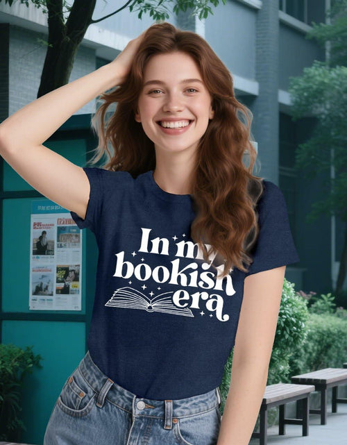 Load image into Gallery viewer, Wlen Teacher Reading T-Shirt Women Blue Soft Polyester Size XX-Large
