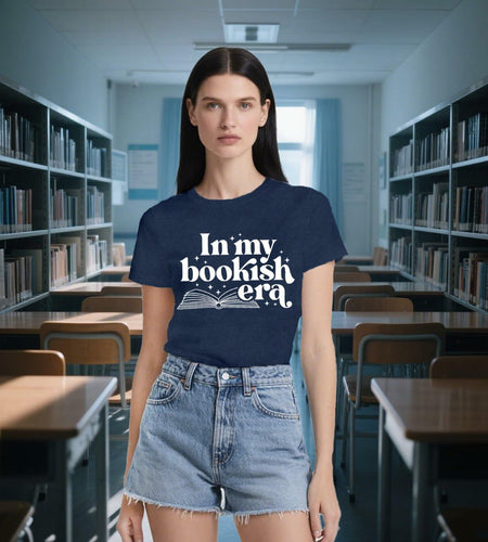 Wlen Teacher Reading T-Shirt Women Blue Soft Polyester Size XX-Large