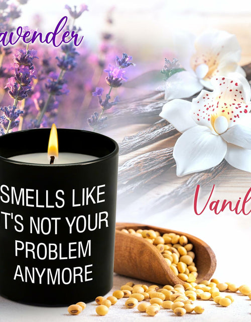 Load image into Gallery viewer, GAUDORA Vanilla Lavender Scented Soy Wax Candle 10oz Funny Retirement Gift
