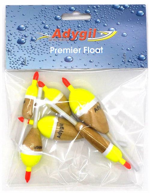 Load image into Gallery viewer, Dimatteo Slip Sticks Floats 6 pcs Oval 1.1/8"-3/4", Pencil 3/8", Cylinder 1/2"
