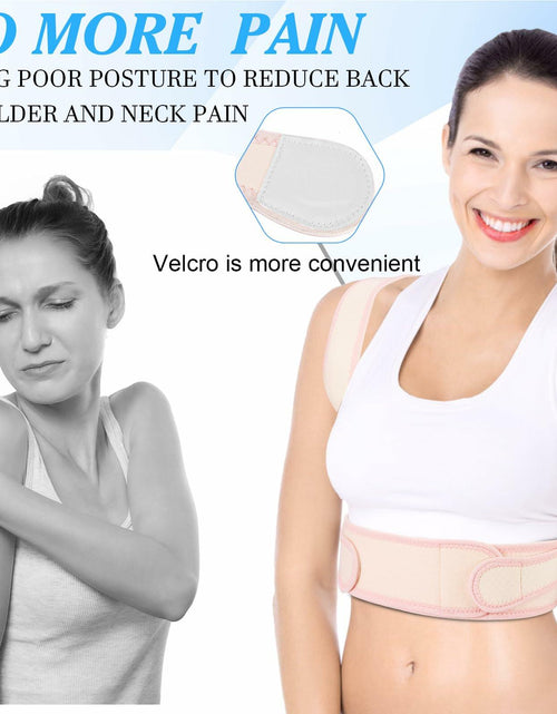 Load image into Gallery viewer, HLOES Adjustable Posture Corrector Upper Back Brace Breathable Support Size XS

