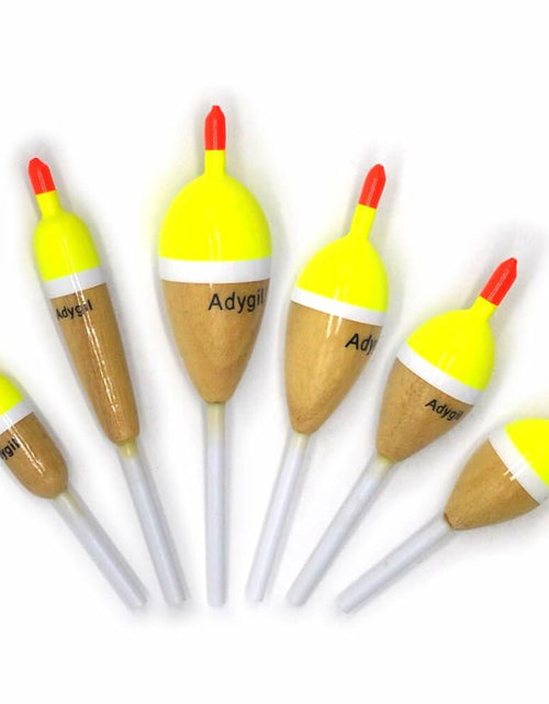 Load image into Gallery viewer, Dimatteo Slip Sticks Floats 6 pcs Oval 1.1/8"-3/4", Pencil 3/8", Cylinder 1/2"

