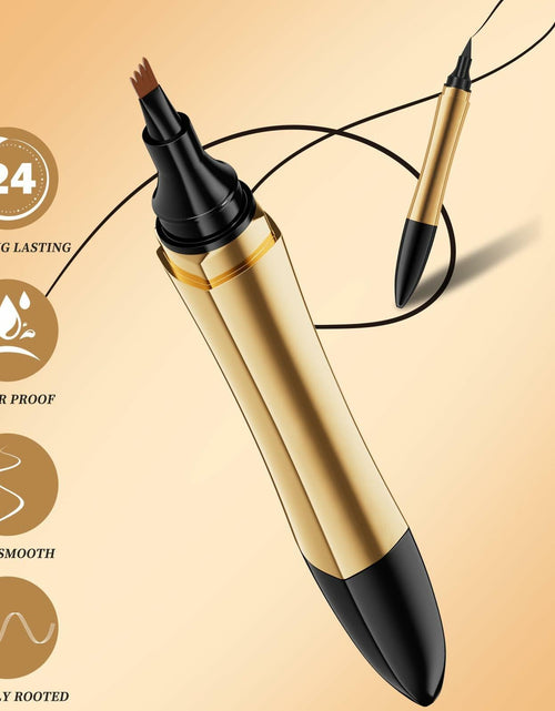 Load image into Gallery viewer, YIWANLLE 2in1 Magic Eyebrow Pencil 3D Microblading Fork Tip Light Brown 1 Count
