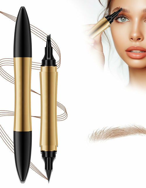 Load image into Gallery viewer, YIWANLLE 2in1 Magic Eyebrow Pencil 3D Microblading Fork Tip Light Brown 1 Count
