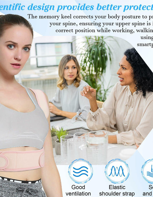 Load image into Gallery viewer, HLOES Adjustable Posture Corrector Upper Back Brace Breathable Support Size XS
