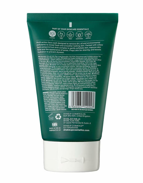 Load image into Gallery viewer, BestBy11/25 Shakeup Cosmetics Mens Face Wash Deep Clean Exfoliate 125ml
