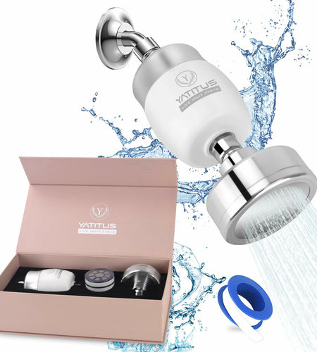 YATITUS Shower Filter Head 18+2 Stage High Output Hard Water Removal