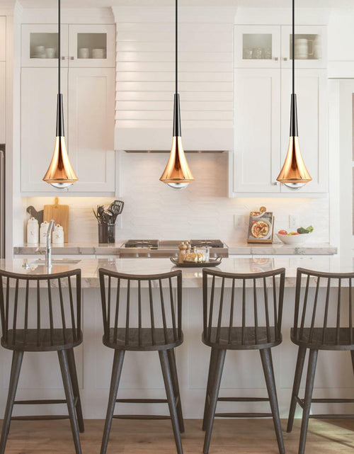 Load image into Gallery viewer, Hinio Modern Adjustable Pendant Lights Kitchen Island Gold Black 2-Pack
