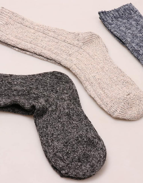 Load image into Gallery viewer, TINTAO Women's Cotton Knit Thick Warm Wool Crew Socks Multi-07 Size 5-10
