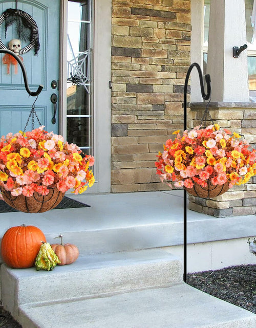 Load image into Gallery viewer, Ivydale Artificial FallFlowers Basket Silk Morning Glory Eucalyptus UV Resistant

