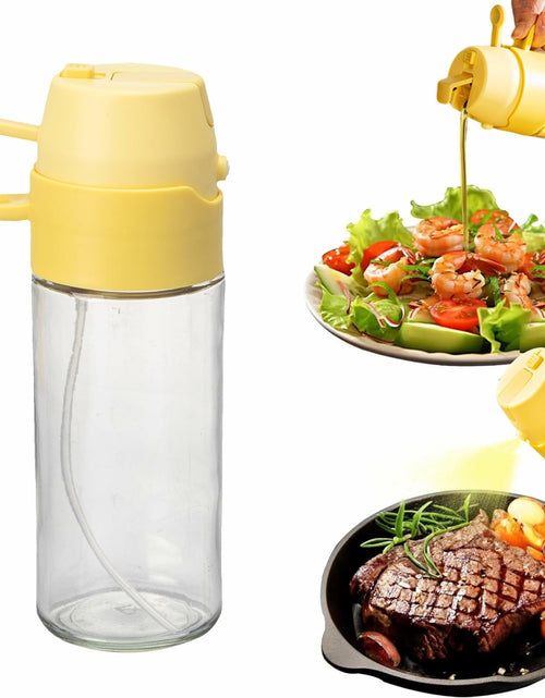 Load image into Gallery viewer, MDZF SWEET HOME Oil Sprayer 18.6oz 2-in-1 Olive Oil Dispenser Bottle Yellow
