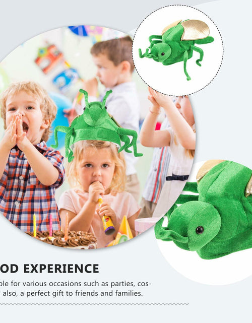 Load image into Gallery viewer, IMIKEYA Green Animal Costume Cartoon Hat Headwear 13x6x6 Inches Size 33x16cm
