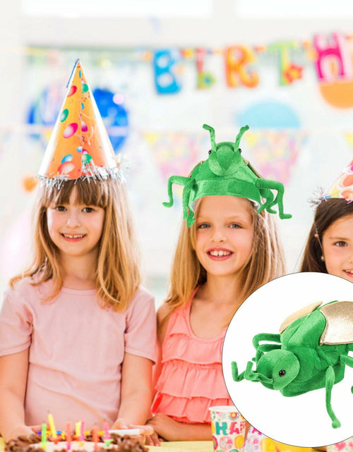 Load image into Gallery viewer, IMIKEYA Green Animal Costume Cartoon Hat Headwear 13x6x6 Inches Size 33x16cm
