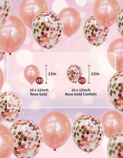 Load image into Gallery viewer, PARLONTY Farewell Party Decorations Balloon Banner Rose Gold Star Rubber
