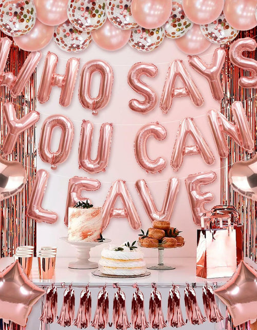 Load image into Gallery viewer, PARLONTY Farewell Party Decorations Balloon Banner Rose Gold Star Rubber
