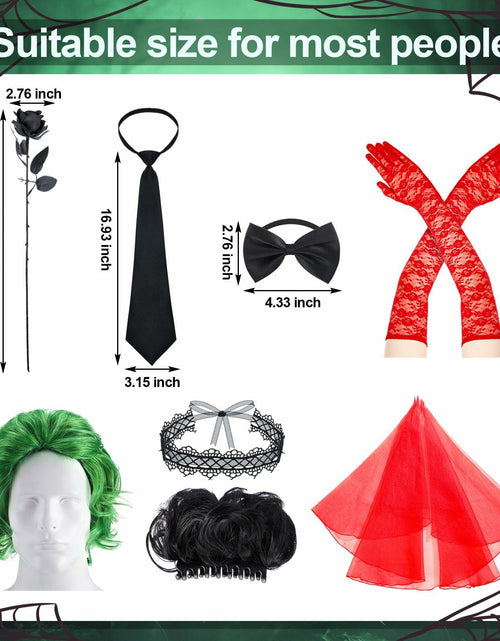 Load image into Gallery viewer, Mepase Halloween Bride Costume Accessories 8 Pcs Red Green Black One Size

