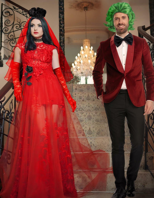 Load image into Gallery viewer, Mepase Halloween Bride Costume Accessories 8 Pcs Red Green Black One Size

