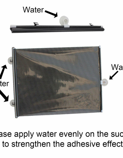 Load image into Gallery viewer, AionneWie Retractable Blackout Roller Blinds with Suction Cups 16x49in
