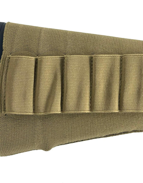Load image into Gallery viewer, Krevis Shotgun Elastic Buttstock Ammo Sleeve Tan Elastic Polyester
