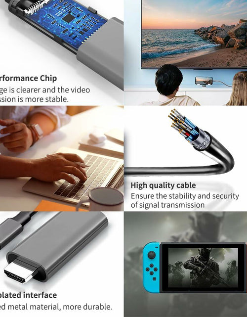 Load image into Gallery viewer, C.CURTING Switch Dock for N/S OLED 4K HDMI USB 3.0 Type C PD Charge Gray 2M
