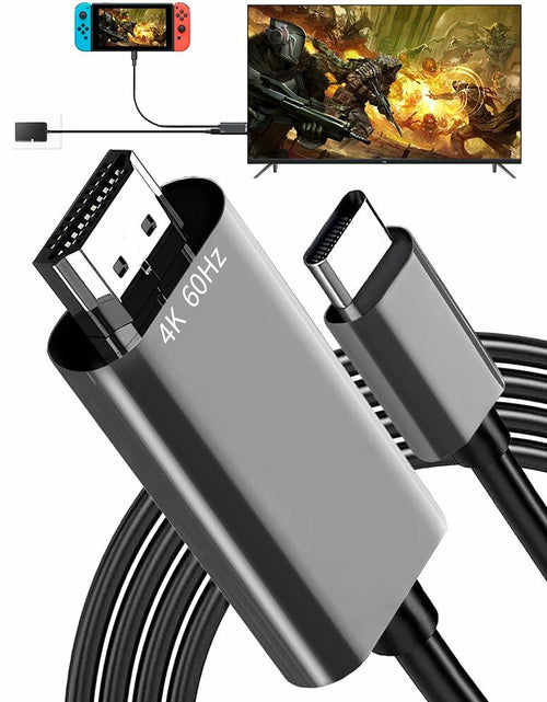 Load image into Gallery viewer, C.CURTING Switch Dock for N/S OLED 4K HDMI USB 3.0 Type C PD Charge Gray 2M
