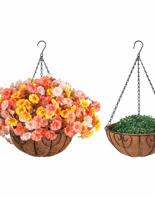Load image into Gallery viewer, Ivydale Artificial FallFlowers Basket Silk Morning Glory Eucalyptus UV Resistant
