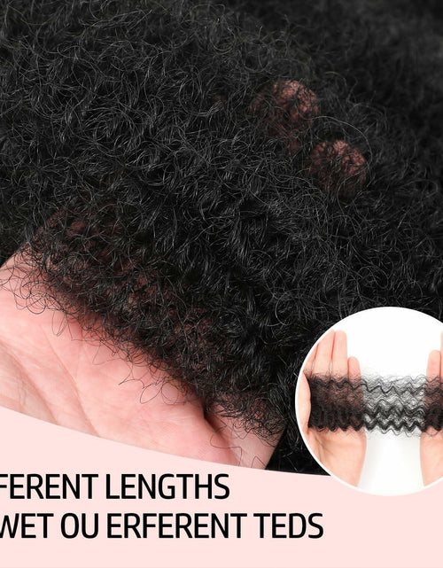 Load image into Gallery viewer, MCNJM Springy Afro Twist Marley Braiding Hair 16 Inch 8 Packs 1B#
