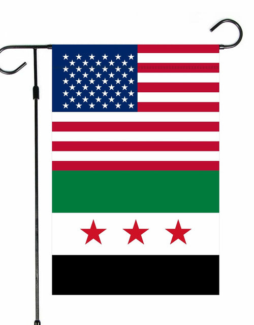 Load image into Gallery viewer, KIIPOAPAU Syrian Garden Flag 12x18in Double Sided Polyester Yard Banner
