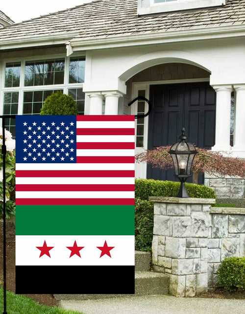 Load image into Gallery viewer, KIIPOAPAU Syrian Garden Flag 12x18in Double Sided Polyester Yard Banner
