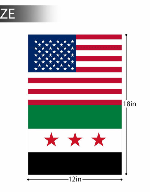 Load image into Gallery viewer, KIIPOAPAU Syrian Garden Flag 12x18in Double Sided Polyester Yard Banner
